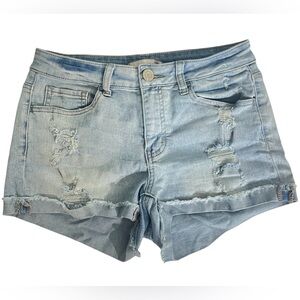 Cut-Off Style Distressed Jean Shorts